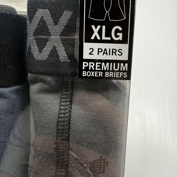 Dixxon Premium Boxer Briefs 2 Pack XL Black Gray Stretch Underwear Mens New NIB - Picture 2 of 5